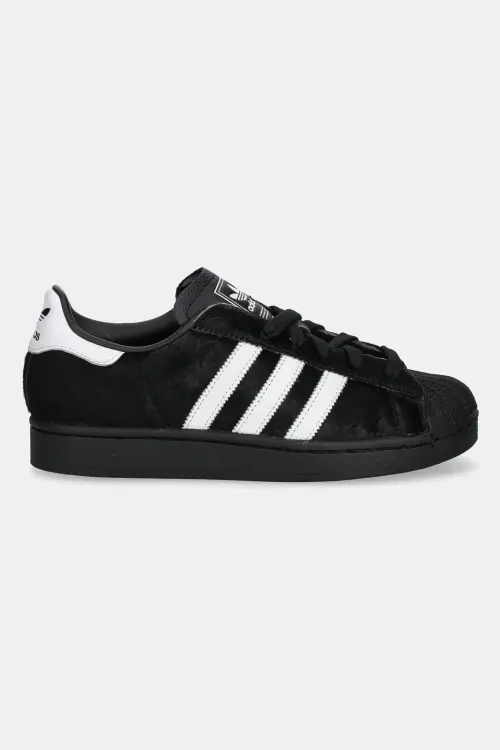 Кожаные кроссовки adidas Originals Superstar II W женские цвет чёрный