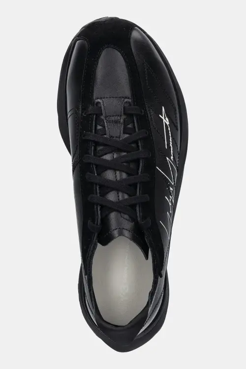 Кожаные кроссовки Y-3 Adios Pro 3 Lx цвет чёрный