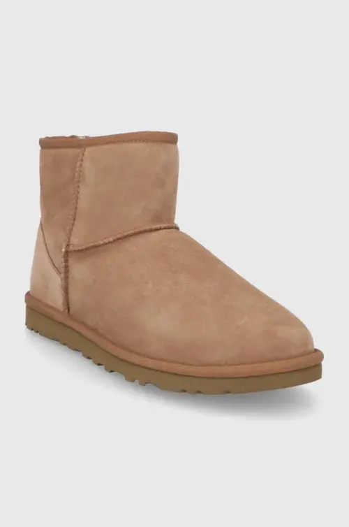 Замшевые сапоги UGG Classic Mini мужские коричневый