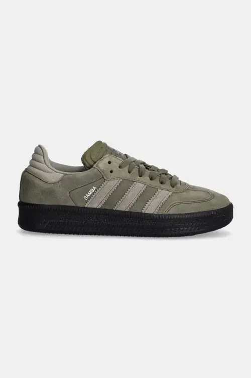 Замшевые кроссовки adidas Originals Samba XLG цвет зелёный ID3913