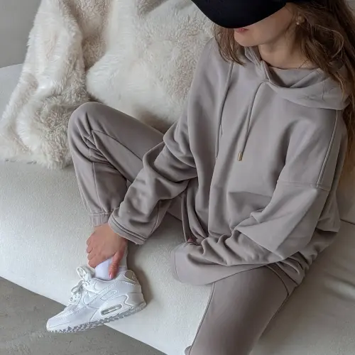 Tassha Yu Essential Hoodie TH Taupe 