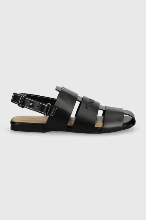Кожаные сандалии JW Anderson Fisherman Sandal женские цвет чёрный ANW42215A