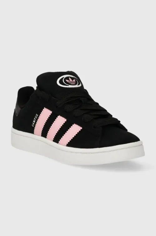 Замшевые кроссовки adidas Originals Campus 00s цвет чёрный ID3171