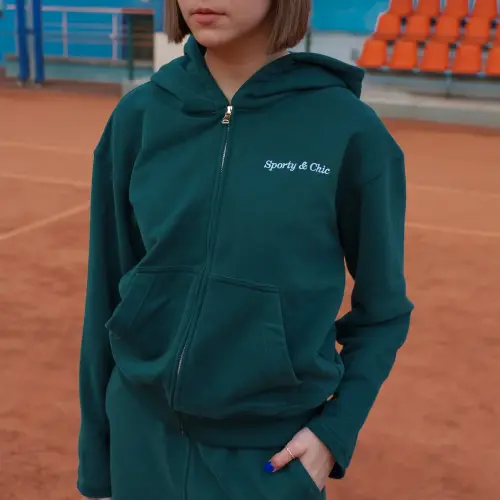 Худи Tassha Yu S&C Zip Hoodie Emerald 