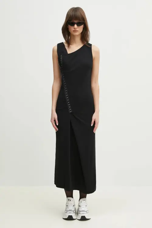 Платье MM6 Maison Margiela цвет чёрный maxi облегающее