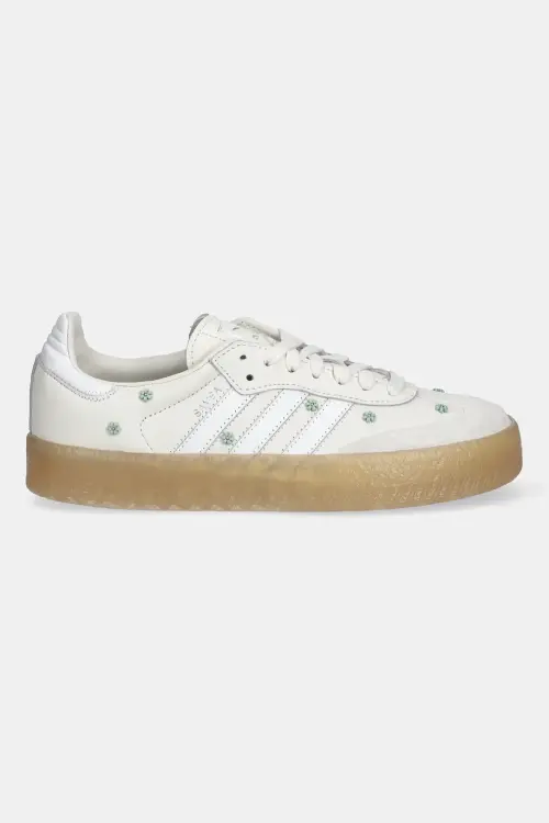 Кожаные кроссовки adidas Originals Sambae W цвет бежевый