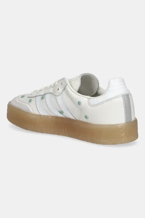 Кожаные кроссовки adidas Originals Sambae W цвет бежевый