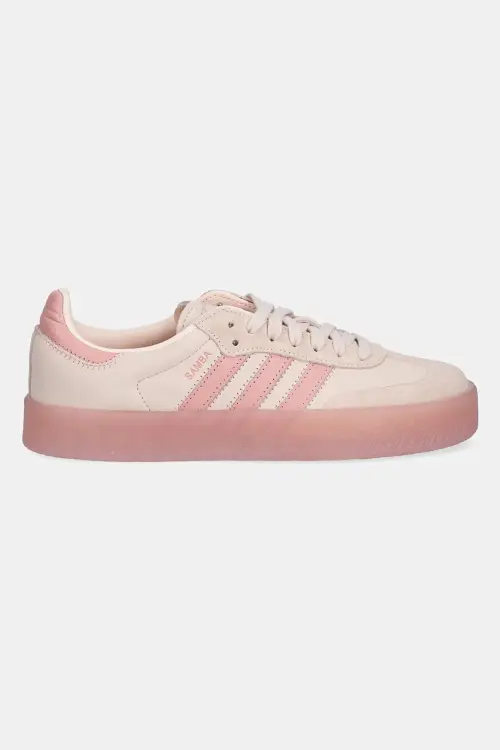 Замшевые кроссовки adidas Originals Sambae W цвет розовый JS3956