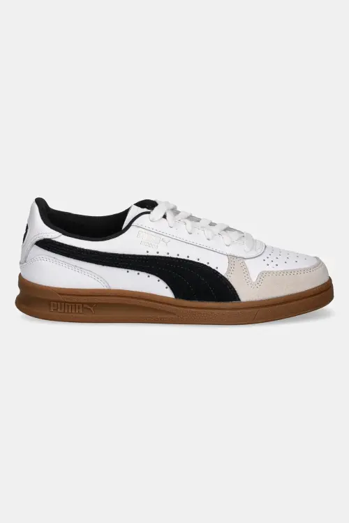 Кожаные кроссовки Puma Indoor цвет белый 401360