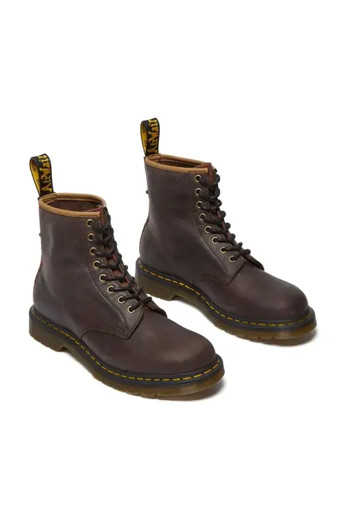 Кожаные полусапоги Dr. Martens 1460 мужские цвет коричневый DM31871201