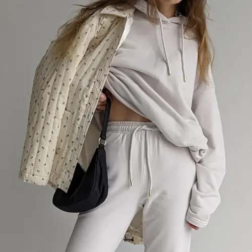 Tassha Yu Essential Hoodie TH Moon Sand 