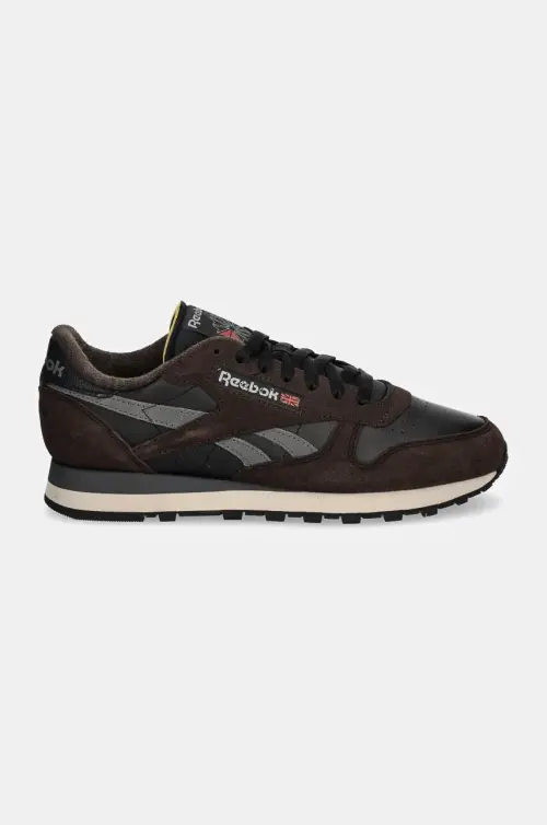 Кожаные кроссовки Reebok Classic Classic Leather цвет коричневый 100201111