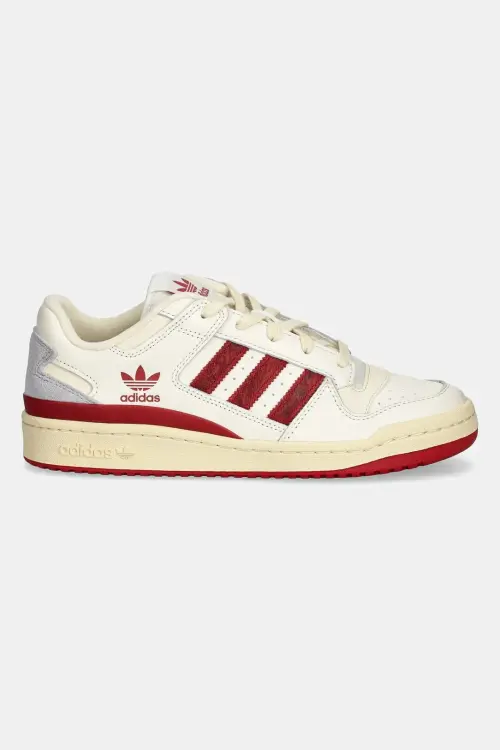 Кожаные кроссовки adidas Originals Forum LOW цвет бежевый JI3269
