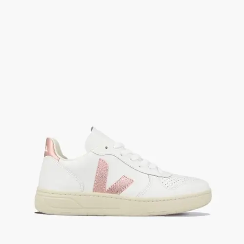 Veja V-10 Leather Extra White Nacre VXW021907