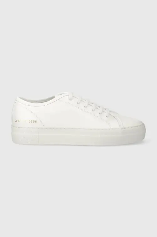 Кожаные кроссовкиCommon Projects Tournament Low Super in Leather цвет белый 4017