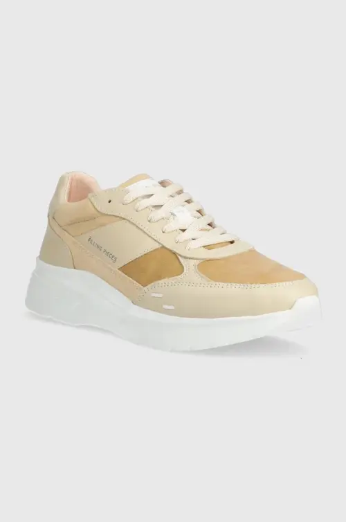 Замшевые кроссовки Filling Pieces Jet Runner цвет бежевый 17127361919