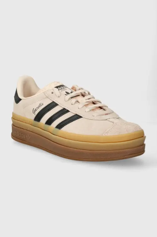 Замшевые кроссовки adidas Originals Gazelle Bold W цвет розовый