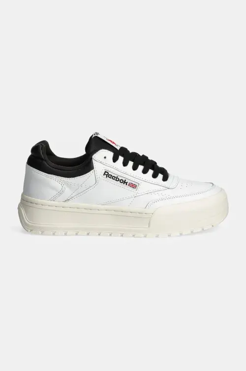 Кожаные кроссовки Reebok Classic Club C Megacourt цвет белый 100201238