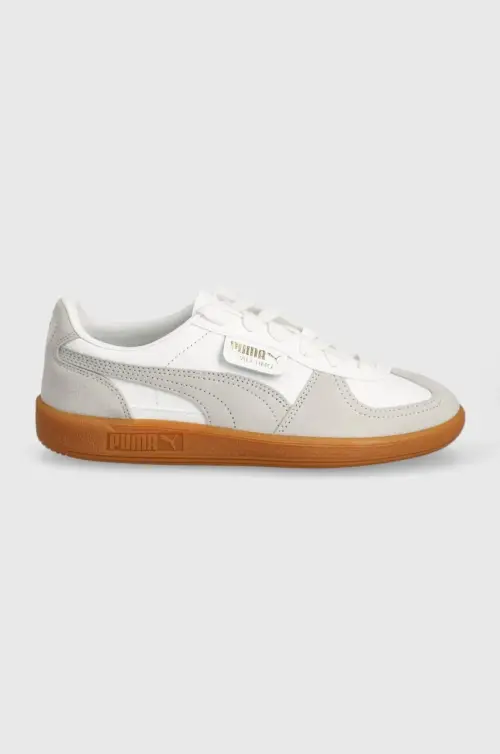 Кожаные кроссовки Puma Palermo цвет белый 396464
