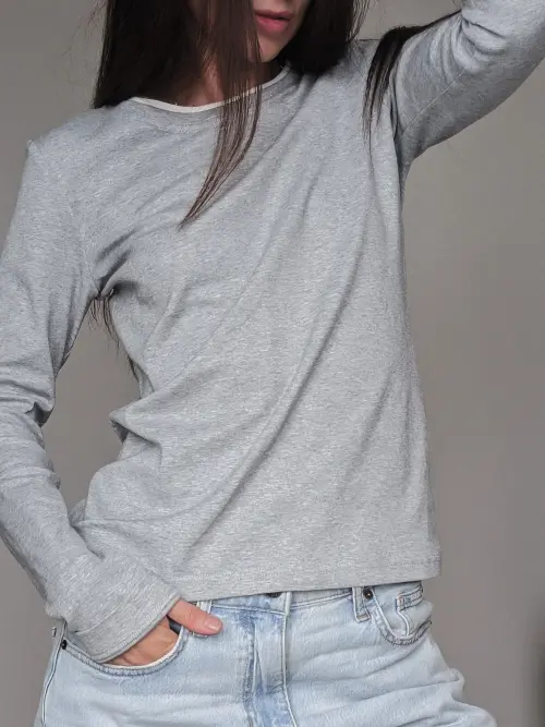 Лонгслив Tassha Yu Everyday Longsleeve Grafit Melange 