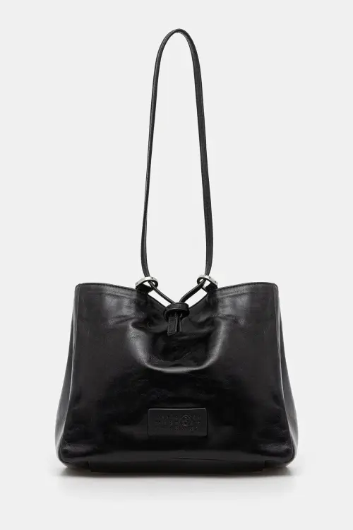 Кожаная сумочка MM6 Maison Margiela цвет чёрный SB5ZH0021.P7187.T8013