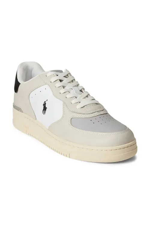 Кожаные кроссовки Polo Ralph Lauren Masters Crt цвет белый 809960988002
