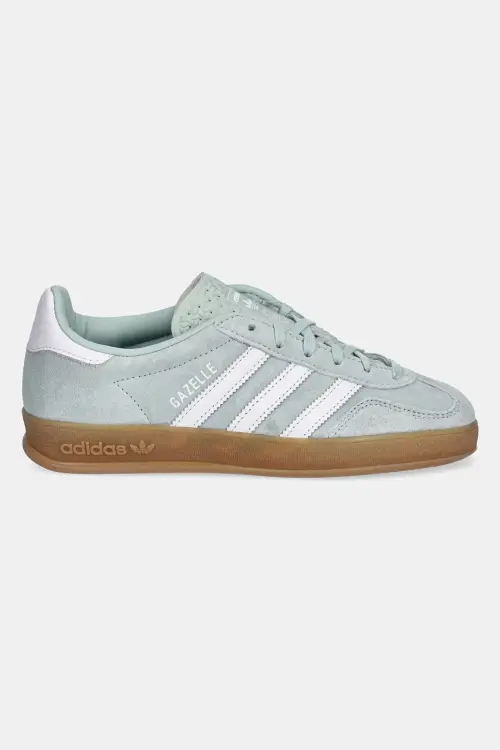 Замшевые кроссовки adidas Originals Gazelle Indoor W цвет бирюзовый JS1396