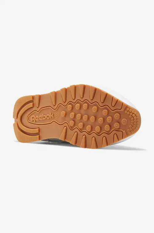 Кожаные кроссовки Reebok Classic Leather цвет белый HQ2234-white