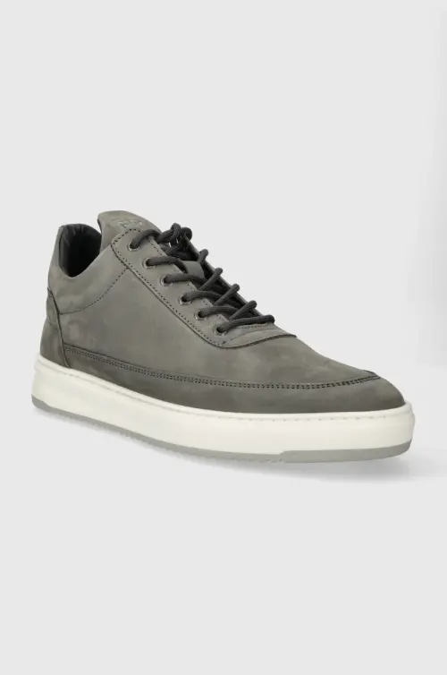 Кроссовки из нубука Filling Pieces Low Top Base цвет серый 10120591002