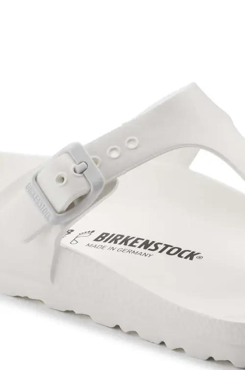 Вьетнамки Birkenstock Gizeh Eva женские цвет белый на плоском ходу