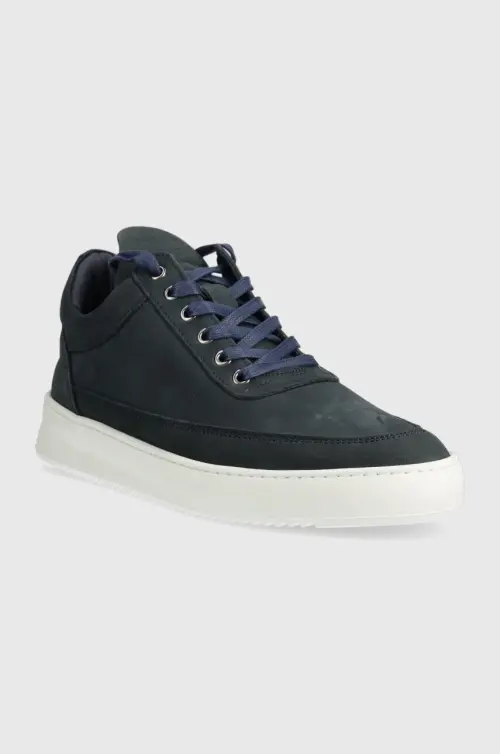Замшевые кроссовки Filling Pieces цвет синий 25122842001-navy