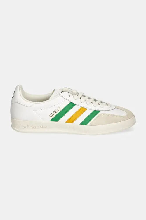 Кожаные кроссовки adidas Originals Gazelle Indoor цвет белый IE9092