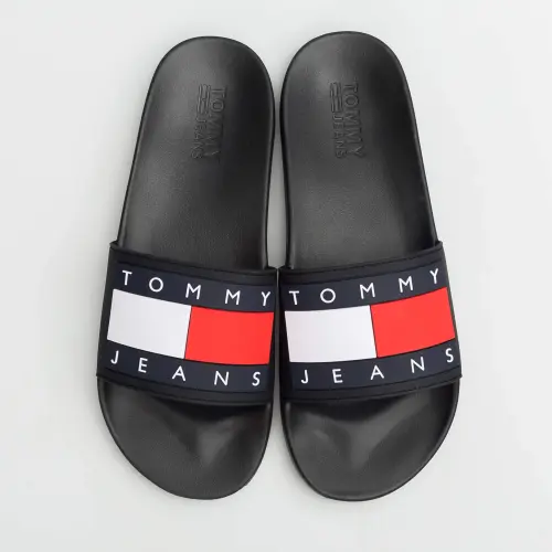Tommy Jeans  MĘSKIE FLAG POOL BLACK