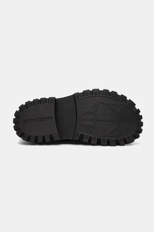 Кожаные ботинки Naked Wolfe Disturb женские цвет чёрный на платформе Disturb Leather Black