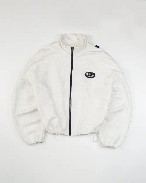 Олимпийка Tassha Yu S&C Game Needs Me White Melange Zip Olimp