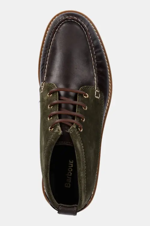Высокие кожаные ботинки Barbour Hadston цвет коричневый