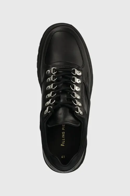 Кожаные туфли Filling Pieces Mountain Trail мужские цвет чёрный