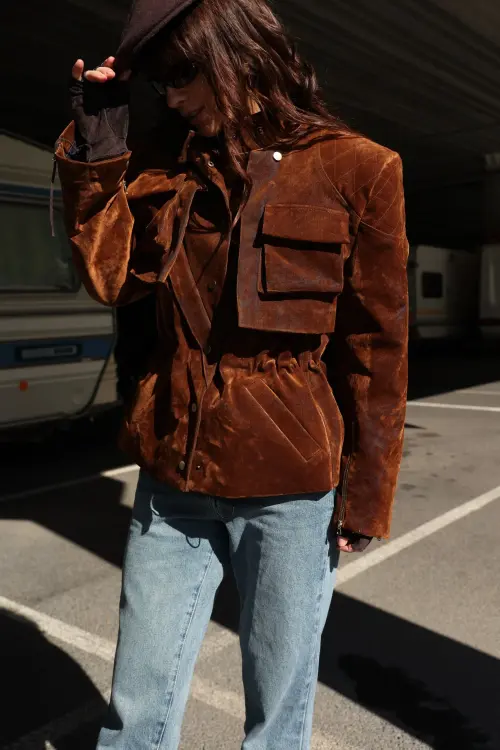 Жакет Tassha Yu Shortcut Jacket Wet Wood