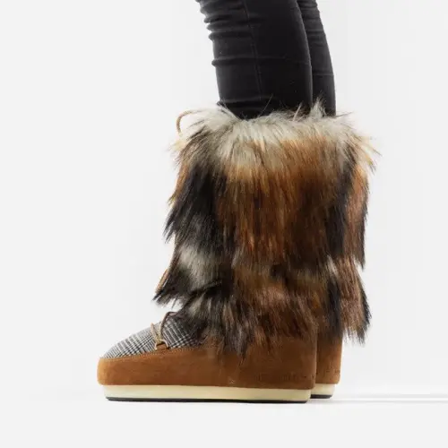 Женские Moon Boot Classic Faux Fox Tartan 14025000 001