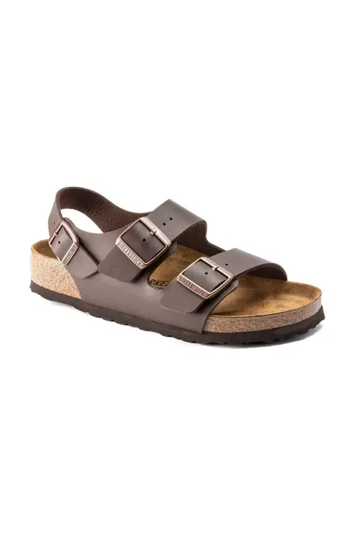 Сандалии Birkenstock Milano мужские цвет коричневый 34701