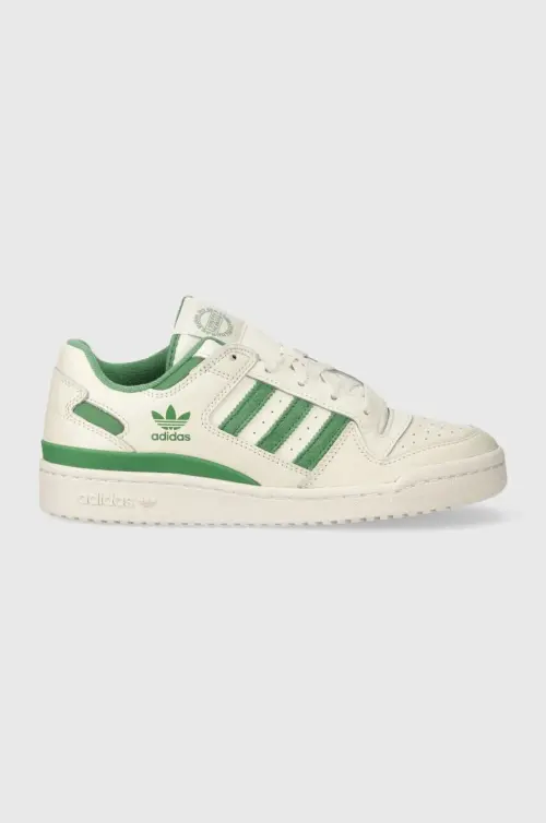 Кожаные кроссовки adidas Originals Forum Low CL цвет белый IG3778