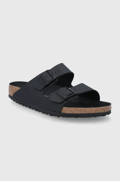 Шлепанцы Birkenstock Arizona мужское цвет чёрный Regular Width 1019098-Black