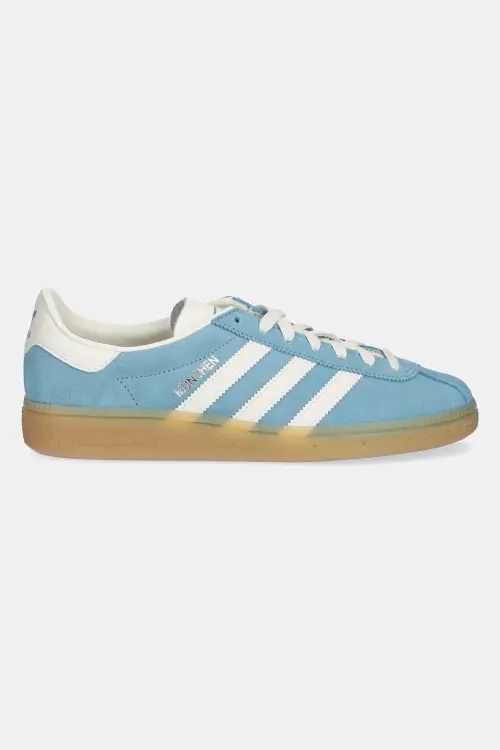 Замшевые кроссовки adidas Originals Muenchen цвет бирюзовый JS3991