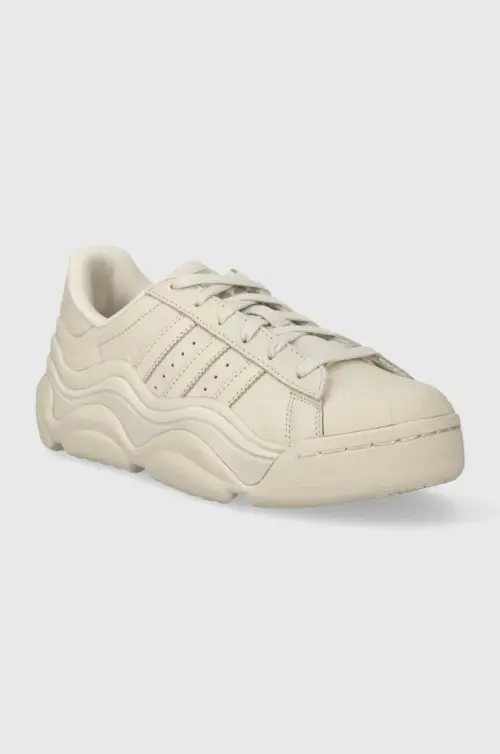 Кожаные кроссовки adidas Originals цвет серый