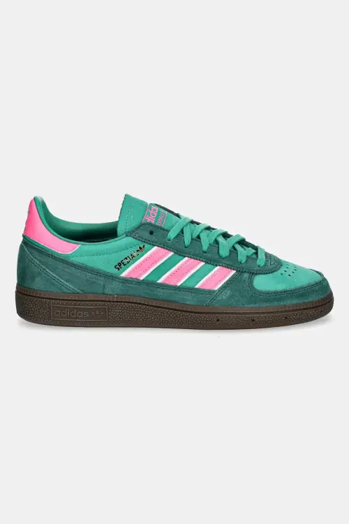 Замшевые кроссовки adidas Originals Handball Spezial Wm цвет зелёный JH5454