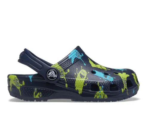 Crocs CLASSIC MONSTER PRINT T CLOG KIDS