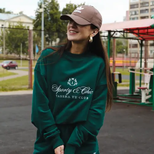 Tassha Yu S&C Blazon Sweatshirt Emerald 