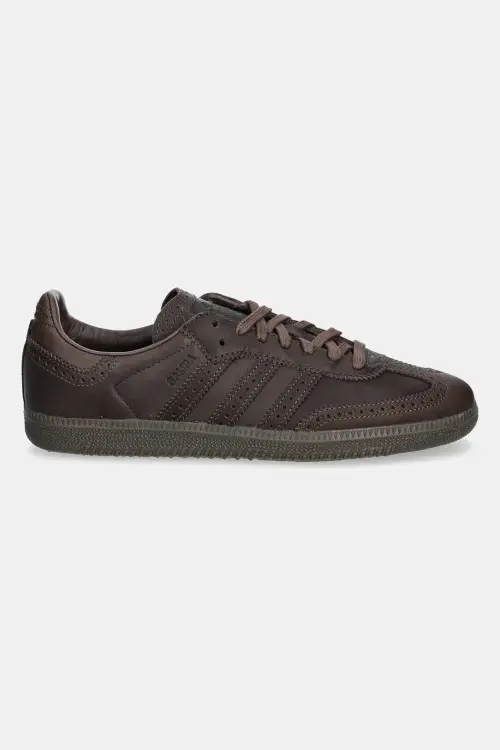 Кожаные кроссовки adidas Originals Samba OG цвет коричневый JI3231