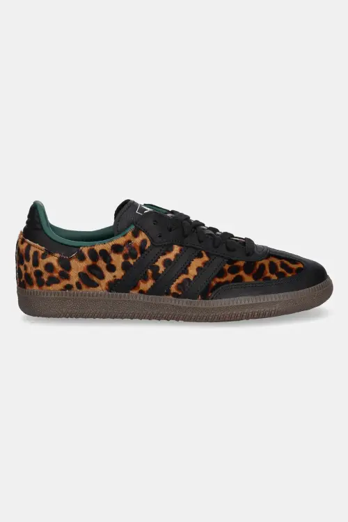 Кожаные кроссовки adidas Originals Samba OG W женские цвет чёрный JI2735