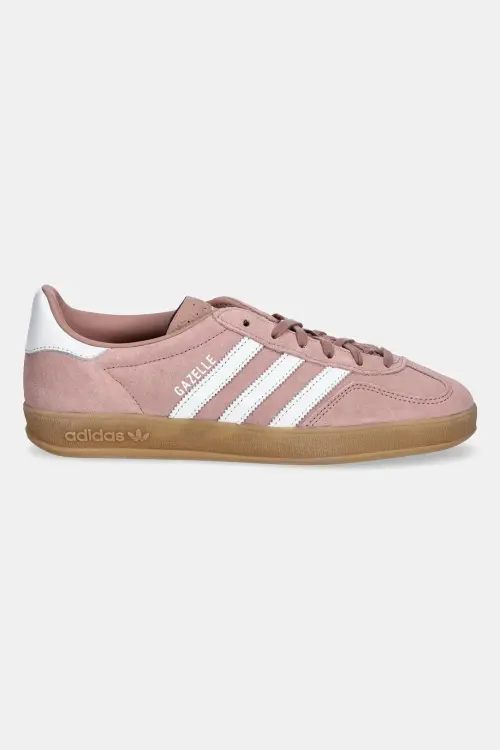 Замшевые кроссовки adidas Originals Gazelle Indoor цвет розовый JS1397